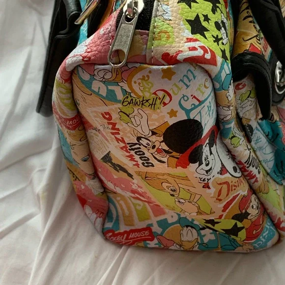 Disney Multicolor Mini Tote Bag with Black Handles - Picture 8 of 9